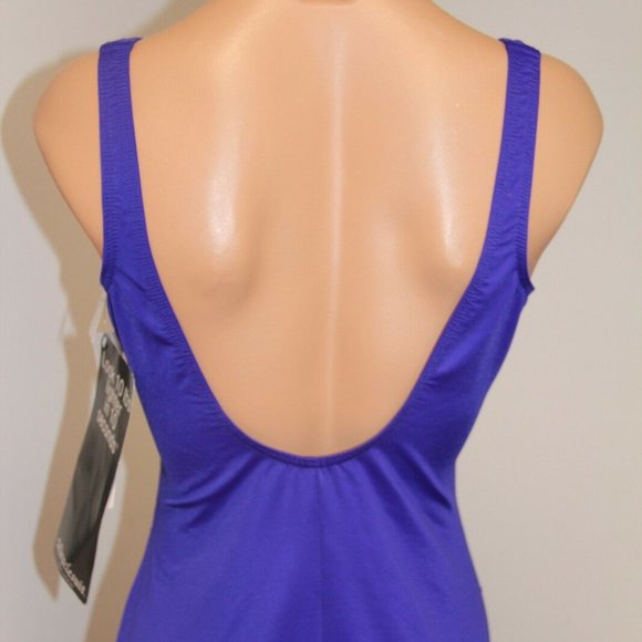 NWT Women's Miraclesuit Swimsuit one piece swimwear Oceanus Size 12 Viol… - Picture 7 of 8
